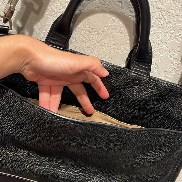 JACK SPADE Pebbled Leather Slim Brief Laptop Bag Work Travel Briefcase - Picture 14 of 14